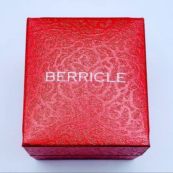 BNIB! BERRICLE STERLING SILVER OVAL SIMULATED SAPPHIRE RHODIUM PLTD RING- SIZE 6 - Picture 12 of 15